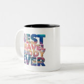 最高のベスティの旅相棒カラフル贈り物 ツートーンマグカップ (正面左)