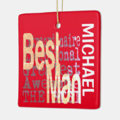 最高のベストマン特別オーダーメイド セラミックオーナメント (左)