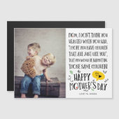 最高のベビーおもしろい·シッター·マザーズ·デイ·磁気カード マグネット招待状 (正面/裏面)