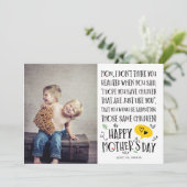 最高のベビーシッターおもしろい母の日カード 招待状 (スタンド正面)