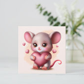 最高のベビーマウスとバレンタインのハート シーズンカード (スタンド正面)