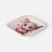 最高のベビーマウスとバレンタインのハート ペーパープレート (傾斜あり)