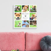 最高のペット!家族のペット写真コラージュ キャンバスプリント (インサイチュ (リビング))