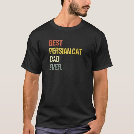 最高のペルシャ猫のパパ Tシャツ (正面)