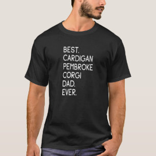 最高のペンブロークコーギーお父さん メンズカーディガン プレミアム Tシャツ