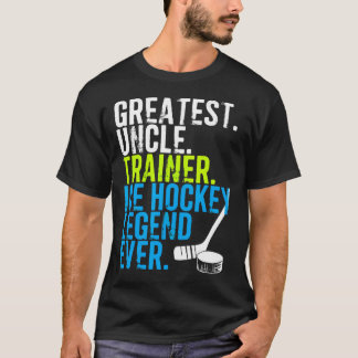 最高のホッケーおじさんコーチ家族スポーツ Tシャツ