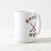 最高のホッケーのママ母の日 コーヒーマグカップ (正面右)