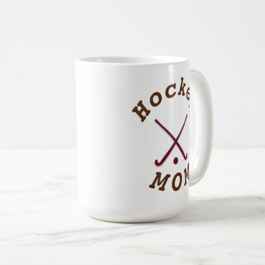 最高のホッケーのママ母の日 コーヒーマグカップ (正面右)
