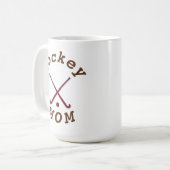 最高のホッケーのママ母の日 コーヒーマグカップ (正面左)