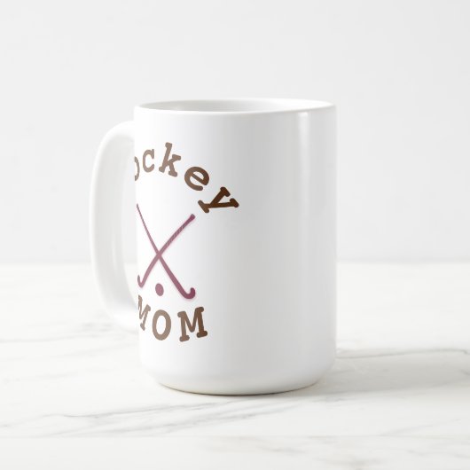 最高のホッケーのママ母の日 コーヒーマグカップ (正面左)