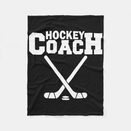 最高のホッケーコーチ  スポーツチームの誇りある指導者ママ フリースブランケット (正面)