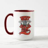 最高のボウリングをする人、 クリケットの投手ボーリングファン マグカップ (左)