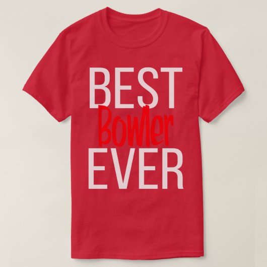 最高のボウリングをする人、 クリケットの投手Ever 4 Tシャツ (デザイン正面)