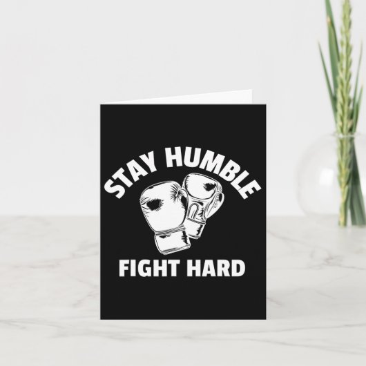 最高のボクシングア子供へート男性ボクシングS カード (正面)