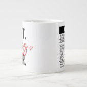 最高のボスは赤に満ちている。 ジャンボコーヒーマグカップ (正面)