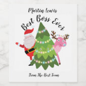 最高のボスパーソナライズされた ワインラベル (シングルラベル)