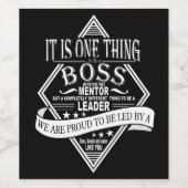 最高のボス謝意ギフトワインラベルリーダー ワインラベル (シングルラベル)