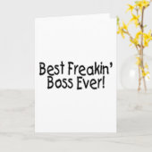 最高のボス カード (黄色い花)