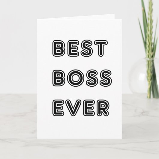 最高のボス カード (正面)