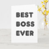 最高のボス カード (黄色い花)