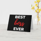 最高のボス カード (黄色い花)