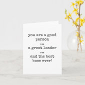 最高のボス、ボス評価カード、優れたリーダー カード (黄色い花)