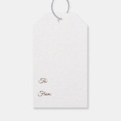 最高のボホシックな金エレガント要の幸せイードムバラク ギフトタグ (裏面)