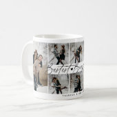 「最高のボーイフレンド」カップル記念フォトコラージュ コーヒーマグカップ (正面左)