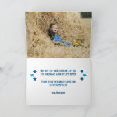 最高のボーナスダッドの写真 父の日のプレゼント シーズンカード (内部)