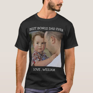 最高のボーナスパパエバ・ファザーズ・デイ・カスタム文字 Tシャツ