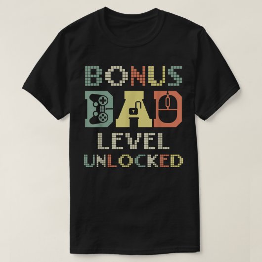 最高のボーナスパパEver PC Builder Video Game Player F Tシャツ (デザイン正面)