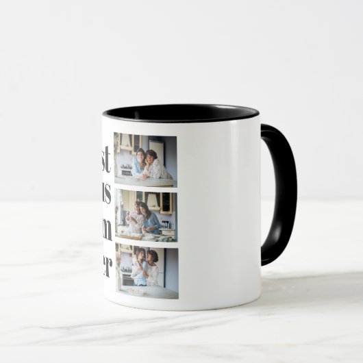 最高のボーナス母は今まで継母ギフト3 Photo Collage マグカップ (正面右)