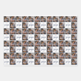 最高のポップは父の日の調整を行う ラッピングペーパーシート