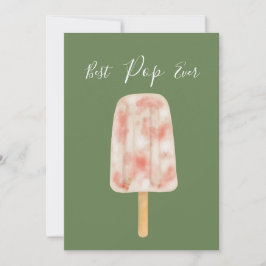 最高のポップ・アートのおもしろいEver Popsicle Father's Day Card シーズンカード