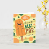 最高のポップ・アートのプンス父のデイカード カード (黄色い花)