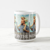 最高のポップ・アートのポップ・アートの世界カスタム写真コーヒーマグ コーヒーマグカップ (正面右)
