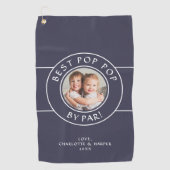 最高のポップ・アートのポップ・アートのBy Par Golf写真ギフトブルーカスタム ゴルフタオル (正面)