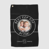 最高のポップ・アートのポップ・アートのBy Par Golf写真ギフト白黒 ゴルフタオル (正面)