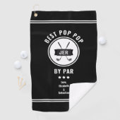 最高のポップ・アートのポップ・アートのParモダン Golf Golf Lover Black ゴルフタオル (インサイチュ)