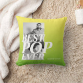 最高のポップ・アートの |父おもしろいの日 クッション (ブランケット)