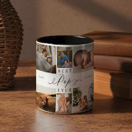 最高のポップ・アートのEver Script 8エレガント Photo Collage ツートーンマグカップ