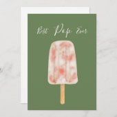 最高のポップ 史上最高に面白いアイスポップ 父の日カード シーズンカード (正面/裏面)