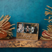 最高のポップEver Woodgrain Faters Day Photo Collage フォトプラーク (側面)