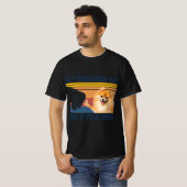 最高のポメラニア犬パパはクリスマスの日に常に遠い Tシャツ (正面フル)