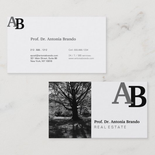 最高のポートレート 名刺 (正面/裏面)