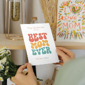 最高のマエバーカラフルレトロタイポグラフィ 招待状