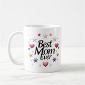 最高のマエバーカラフル – 星とハートクラシック コーヒーマグカップ (左)