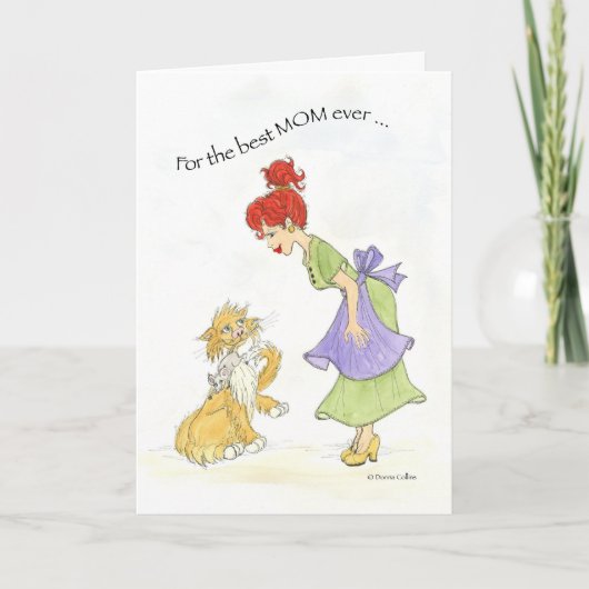 最高のマエバー猫誕生日カード カード (正面)