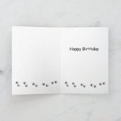 最高のマエバー猫誕生日カード カード (内部)