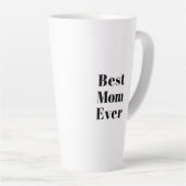 最高のマエバー白黒モダンタイポグラフィシック カフェラテマグ (右アングル)